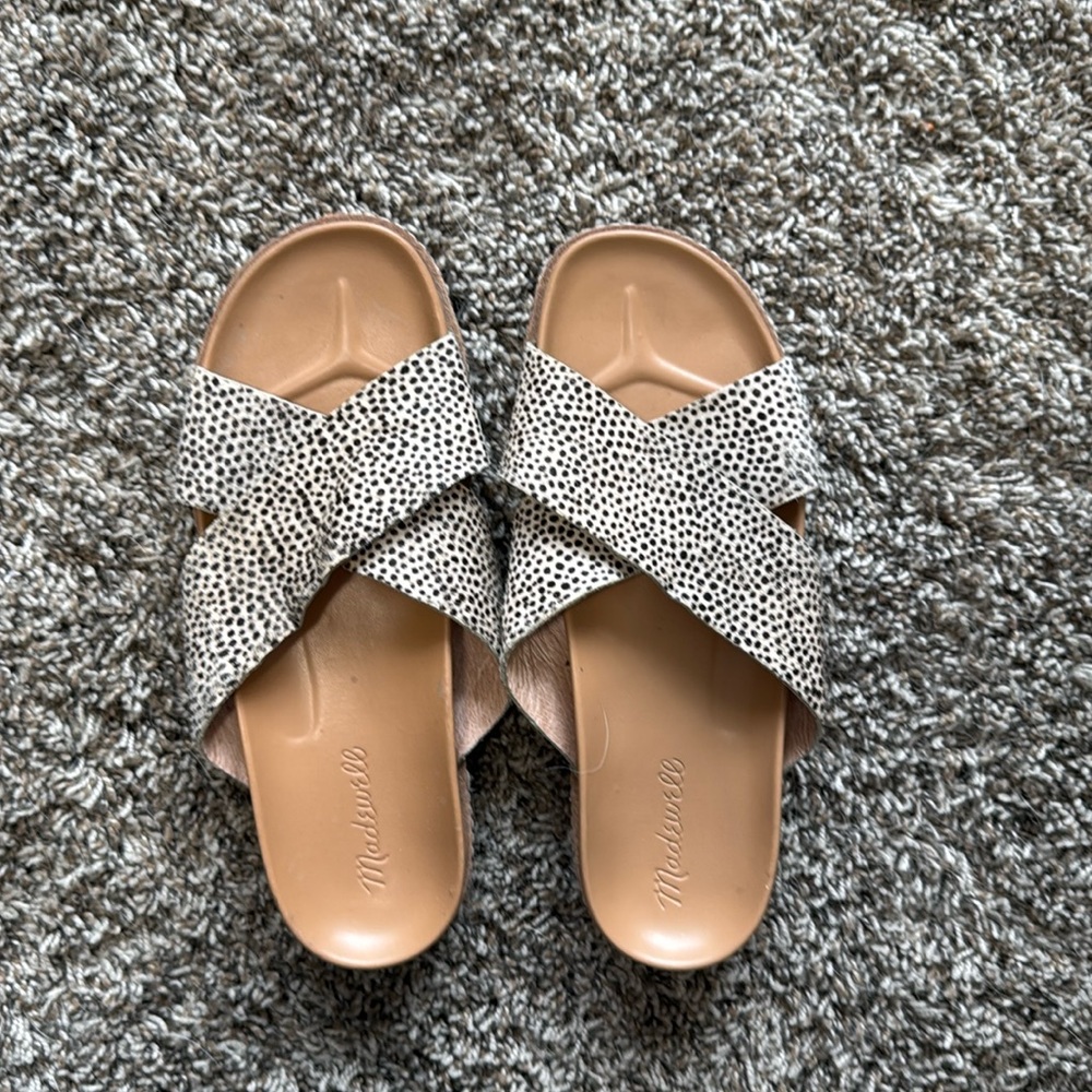 Madewell The Dayna Lug Sole Slide Sandal size 8.5